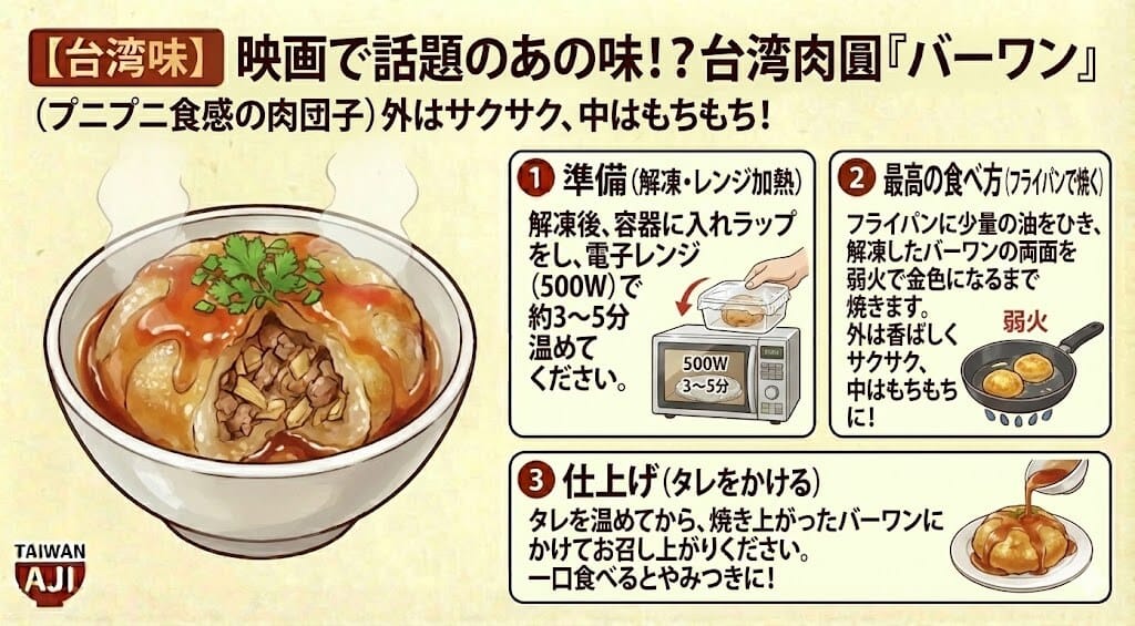 【台湾味】映画で話題のあの味!?台湾肉圓「バーワン」(プニプニ食感の肉団子)