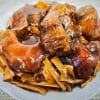 豚スネ肉の角煮とメンマ (Braised Pork Shank with Bamboo) 豚スネ肉のオイスターソース煮込み 【2026おせち】トロトロ豚スネ肉の台湾風角煮（特製メンマ付き・筍絲蹄膀）