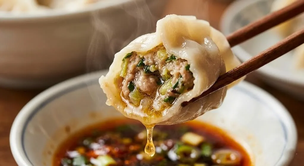 通販でお取り寄せ！お湯で茹でるだけでモチモチの皮から肉汁が溢れ出す、台湾味の冷凍・水餃子