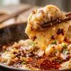 特製の旨辛ダレがたっぷりと絡んだ、台湾味のつるんとした紅油抄手（台湾ワンタン）
