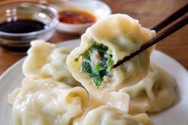 台湾水餃子 ニラ肉水餃子 ジューシーな肉汁たっぷり 手作り台湾料理